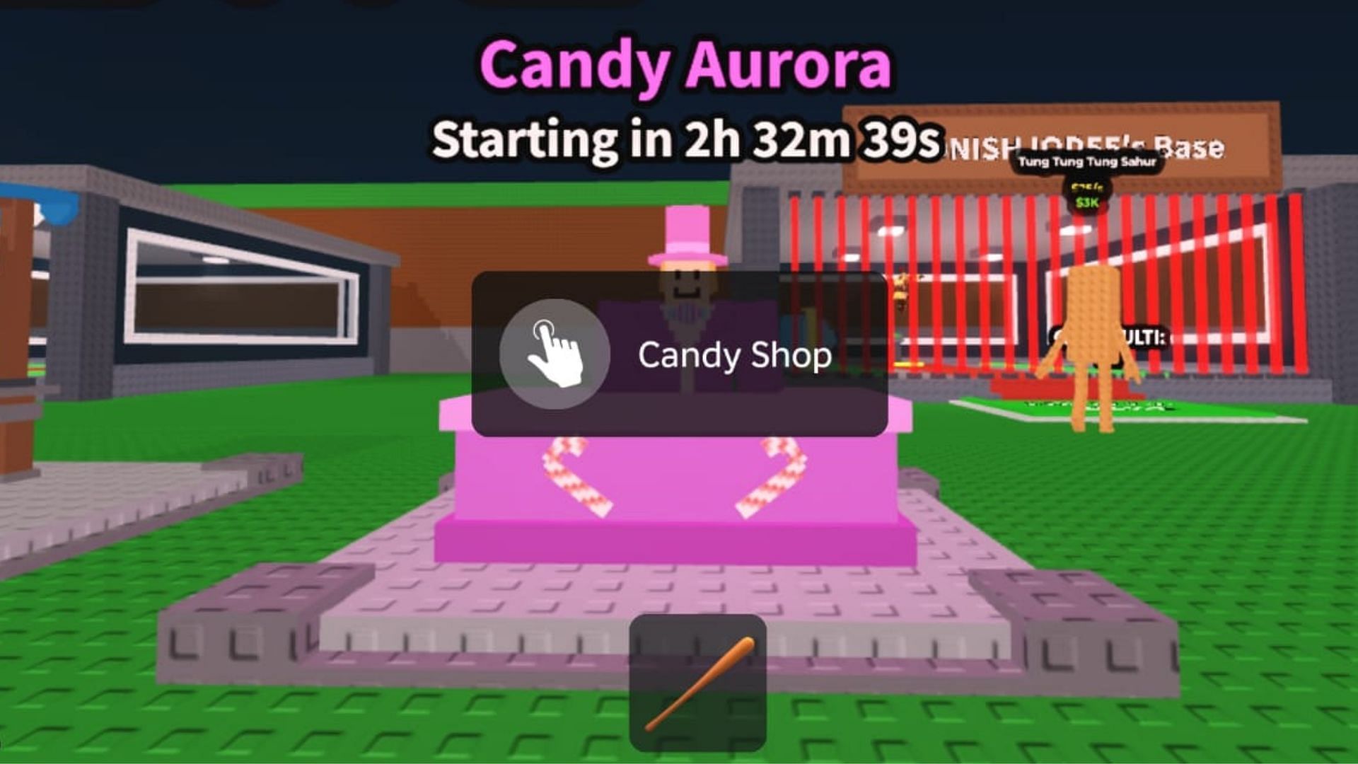 The Candy Aurora event hub (Image via Roblox)